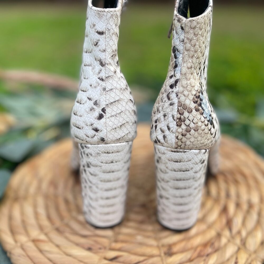 Snake Print Booties - Picture 4 of 6